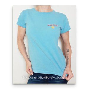 Gilgamesh Brewing Company T Shirt Light Blue Short Sleeve Crew Neck Graphic